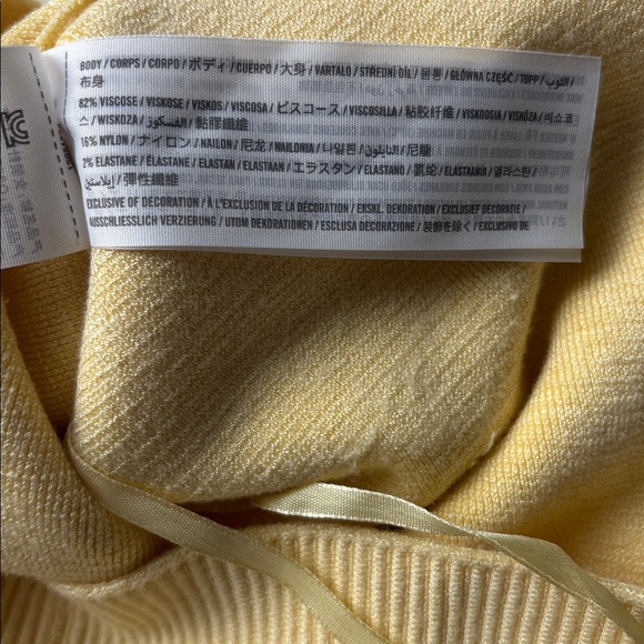Abercrombie Ottoman High Neck Tank - Butter Yellow (S) - Picture 5 of 5